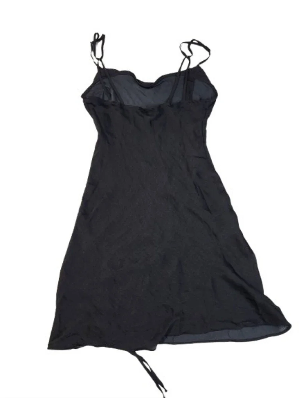 Intimately Free People Be My Mini Slip Dress Ruched Black Intimates Size Small